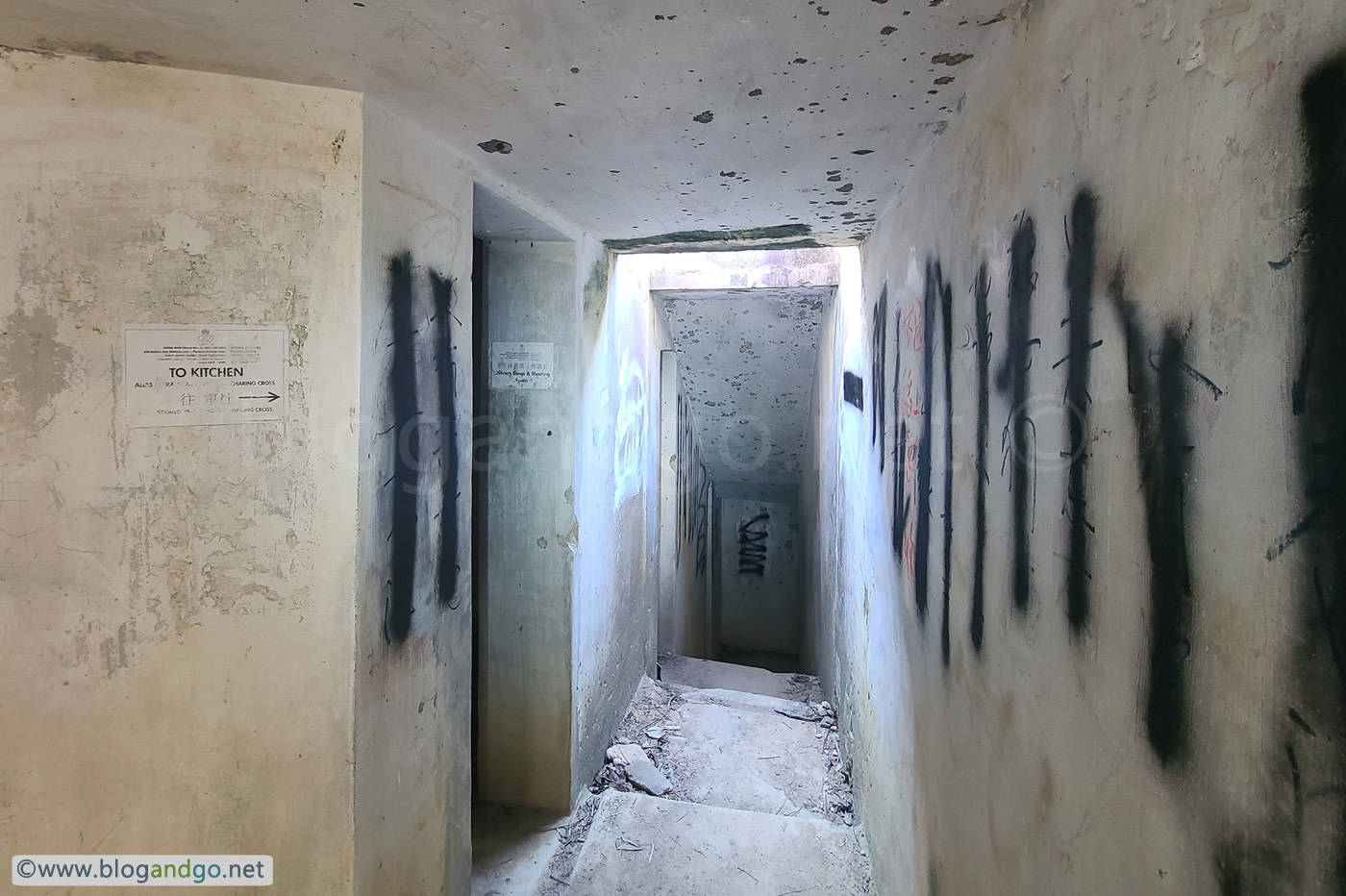 Shing Mun Redoubt - Past Officers Quarters and Stair to The Kitchen